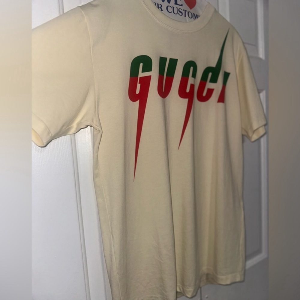 T-shirt with Gucci blade print
